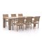 ROUGH-S/ROUGH-X 240cm dining tuinset 7-delig stapelbaar