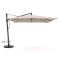 Glatz Sombrano S+ Easy zweefparasol 350x350cm - Taupe (151) (incl. Shadowline voet 140 kg) (incl.hoes) (Frame = Antraciet)