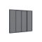 Zonwerende schuifdeuren 300x235cm t.b.v. Cedrino Pergola