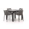 Forza Ripi/Fidenza 90cm dining tuinset 5-delig stapelbaar