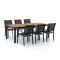 Bellagio Anzio/Fidenza 220cm dining tuinset 7-delig stapelbaar