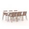 Forza Narni/Sora 220cm dining tuinset 7-delig stapelbaar