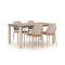 Manifesto Talvullia/ROUGH-S 160cm dining tuinset 5-delig stapelbaar