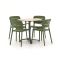 Forza Pazzia/Canzo ø 80cm dining tuinset 5-delig stapelbaar