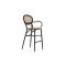 Forza Tovel barstoel stapelbaar - Taupe - Naturel - Bruin - Wicker (vlechtwerk)
