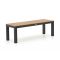 Bellagio Fidenza picknickbank 137x45x45cm - Charcoal (Blad = Polywood Natural Oaklook)