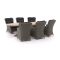 Intenso Milano/ROUGH-Y Ellips 280cm dining-lounge tuinset 7-delig