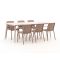 Forza Narni/Sora 220cm dining tuinset 7-delig stapelbaar