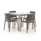 Forza Sile/Sestino 90cm dining tuinset 5-delig stapelbaar