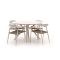Manifesto Cavone/Sora ø 127cm dining tuinset 5-delig stapelbaar