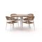 Manifesto Belpasso/Falcade ø 115cm dining tuinset 5-delig stapelbaar