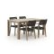 ROUGH-L Rope/ROUGH-S 160cm dining tuinset 5-delig stapelbaar