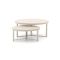 Bellagio Ficarolo lounge tuintafelset ø85cm(h:35cm)/ø65cm (h:30cm)