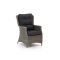 Intenso Milano dining lounge tuinstoel - Grijs - Antraciet - Wicker (vlechtwerk)