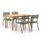 Forza Vico/Liverpool 145cm dining tuinset 5-delig stapelbaar