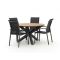 Forza Centallo/Fidenza ø126cm dining tuinset 5-delig stapelbaar