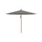 Glatz Piazza parasol ø 250cm - Stone Grey (157) (excl.voet) (Frame = Teak look)