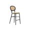 Forza Tovel barstoel stapelbaar - Taupe - Naturel - Bruin - Wicker (vlechtwerk)