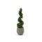 Designplants/Luca Lifestyle Buxus spiraal kunstboom (h:100cm) met Bordo Balloon bloempot - Groen (UV bestendig) (bloempot = Clay)