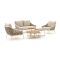 Apple Bee Milou/Monaco stoel-bank loungeset 6-delig 4-zits