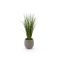 Designplants/Luca Lifestyle Gras kunstplant (h:80cm) met Bordo Balloon bloempot - Groen (UV bestendig) (bloempot = Clay)