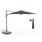 Shadowline Francisco zweefparasol 260x260cm - Charcoal Black (incl. voet 160kg verrijdbaar) (incl. kruisvoet, excl. tegels) (incl. beschermhoes)