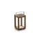 SUNS Tom lantaarn solar 16x17x28cm - Natural Teak/Matt White