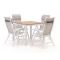 Bellagio Lugo/Fidenza 90cm dining tuinset 5-delig verstelbaar