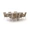 Manifesto Rivola/ROUGH-Y Ellips 240cm dining tuinset 7-delig