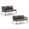 Bellagio Nova Siri loungemodule linker + rechterarm 146cm