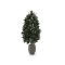Designplants/Luca Lifestyle Laurier pyramide kunstplant (h:150cm) met Bordo Tall Balloon bloempot - Groen (UV bestendig) (bloempot = Clay)