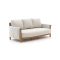 Bellagio Calcinelli lounge tuinbank 3-zits 209.5cm - Teak Look (incl. kussens Natural)