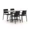 Forza Sile/Canzo 140cm dining tuinset 5-delig stapelbaar inklapbaar