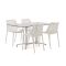 Forza Ripi/Canzo 140cm dining tuinset 5-delig stapelbaar inklapbaar