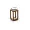 SUNS Tom lantaarn solar 16x17x28cm - Natural Teak/Camel Sand