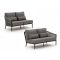 Bellagio Mineo loungemodule linker + rechterarm 144cm