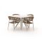 Manifesto Belpasso/Sora ø127cm dining tuinset 5-delig stapelbaar