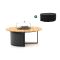 Cosiloft lounge vuurtafel ø120cm (h: 50cm) - Teakhout