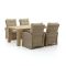 Intenso Mazzano/ROUGH-X 200cm lounge-dining tuinset 5-delig verstelbaar