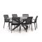 Bellagio Dranera/Fidenza ovaal 220cm dining tuinset 7-delig stapelbaar