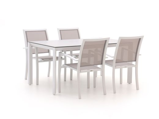 Bellagio Anzio/Veneto 160cm dining tuinset 5-delig stapelbaar