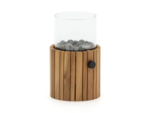 Cosiscoop Timber round gaslantaarn ø 18cm (h:30cm)