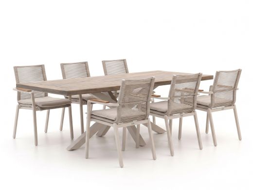 Bellagio Marudo/Montorio 220cm dining tuinset 7-delig stapelbaar