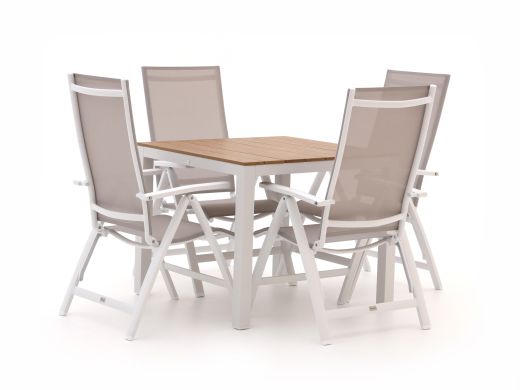 Bellagio Avenza/Fidenza 90cm dining tuinset 5-delig verstelbaar