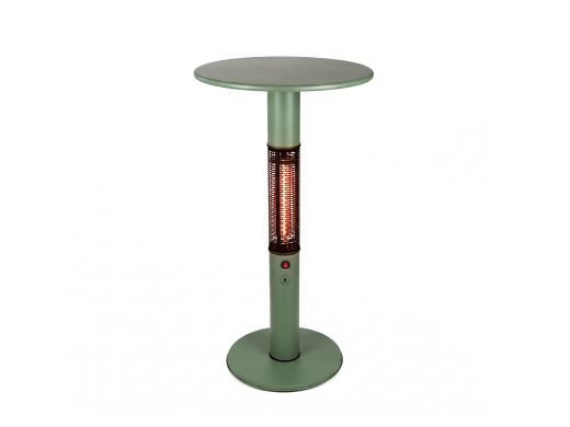 Monti HeatLine Vibe bartafel met terrasverwarmer 1500W ø60cm (h: 110cm) - Green