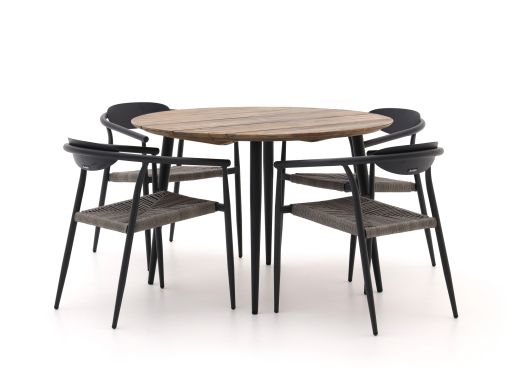 Manifesto Cavone/Falcade  ø 115cm dining tuinset 5-delig stapelbaar