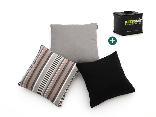 Sierkussen set Timeless Stripe Natural