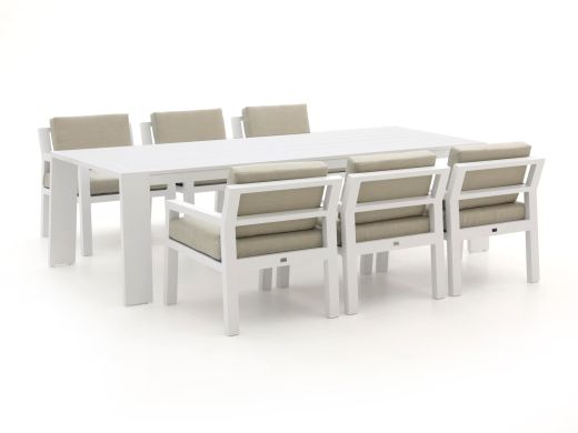 Bellagio Vinadio 255cm low dining tuinset 7-delig