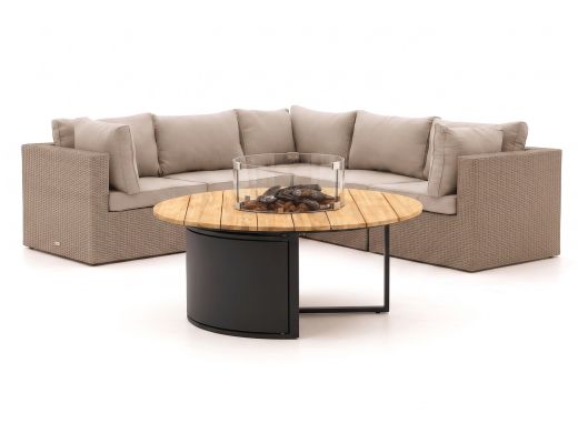 Forza Cecita/Cosiloft hoek loungeset met vuurtafel 6-delig
