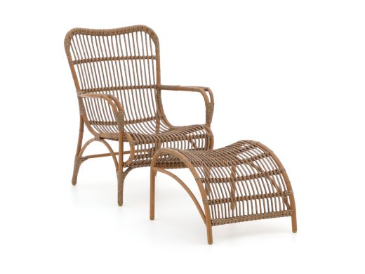 Intenso Napoli lounge tuinstoel met voetenbank